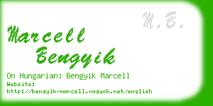 marcell bengyik business card